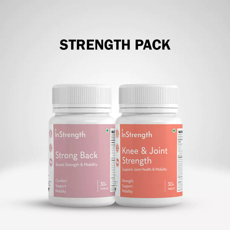 InStrength Strength Pack - Supports Knees, Joints & Back Pain Relief R
