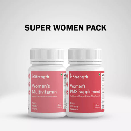 InStrength Super Women Pack - Multivitamins & PMS Support for Women