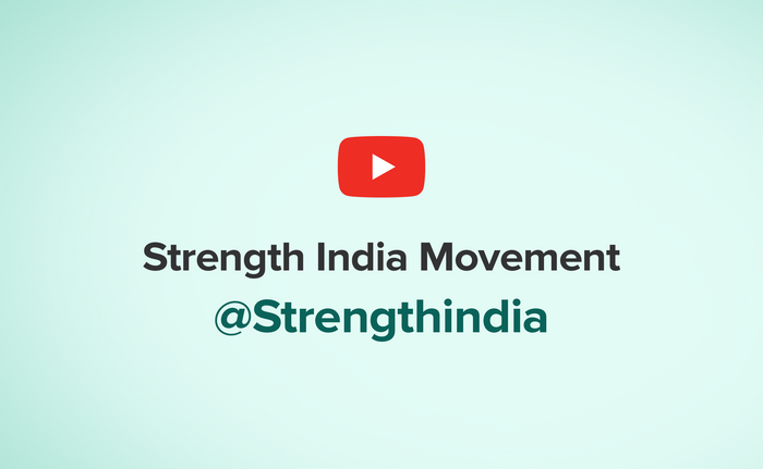 InStrength YouTube banner showcasing the Strength India Movement