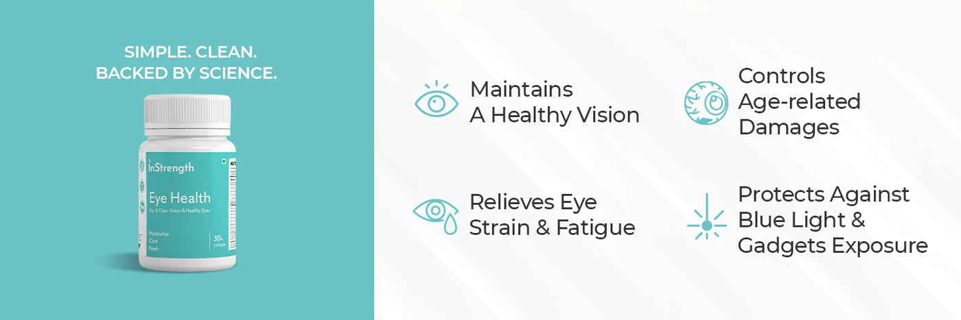 InStrength eye supplements for macular degeneration refractive errors night blindness more