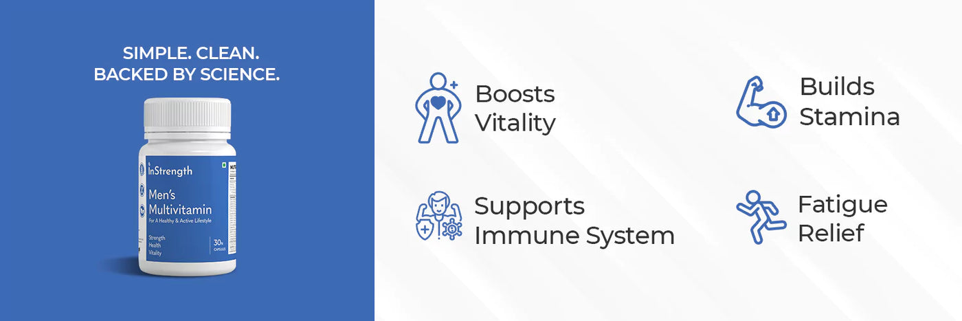 InStrength Best Multivitamin Supplement for Men to Boost men's wellness