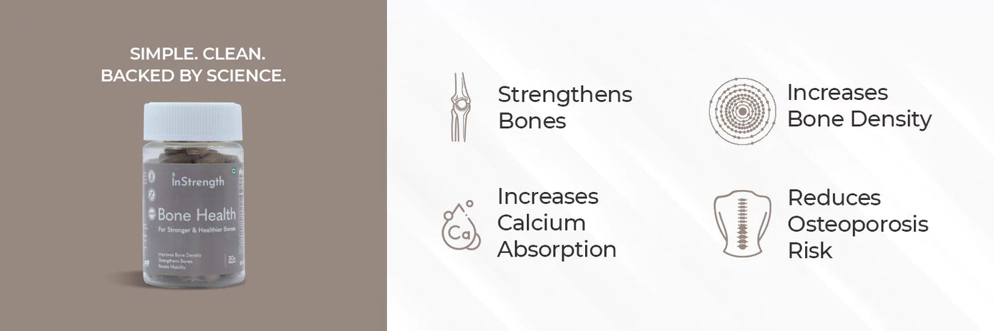Increased Bone Density with Calcium tablets