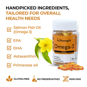 Instrength Omega-3 Fatty Acids - High-Quality EPA & DHA for Health