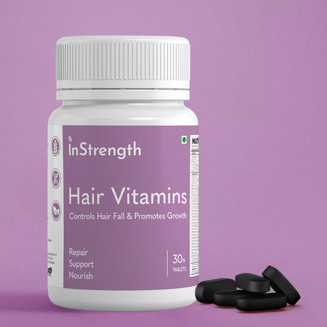 Instrength's Biotin Tablets to Promote Stronger & Shinier Hair