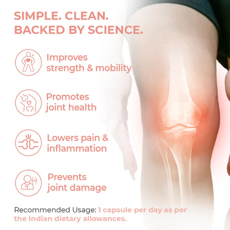 Instrength's joint support supplements for sore joint pain & knee pain -Reduces Pain, Improves Flexibility