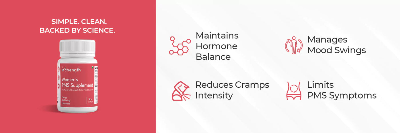 InStrength Period Pain Tablets Reduce Menstruation Pain Bloating
