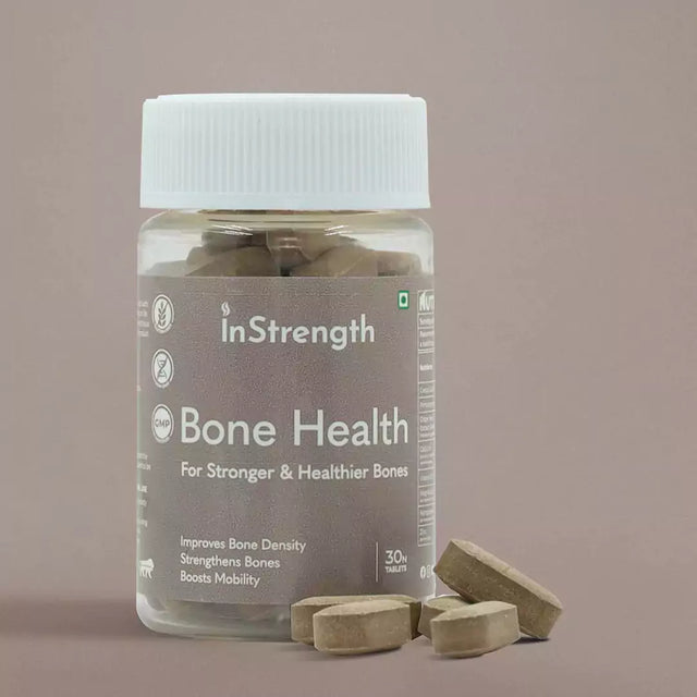 Calcium Tablets with Vitamin D3 for Bone Health | With Magnesium, Zinc & Manganese | InStrength