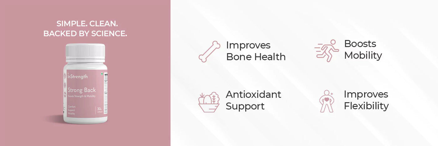 InStrength Lower Back Pain Tablets Pain Relief Inflammation Support