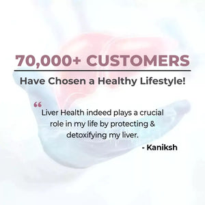 Customer testimonial for liver supplement supporting fatty liver health and liver wellness